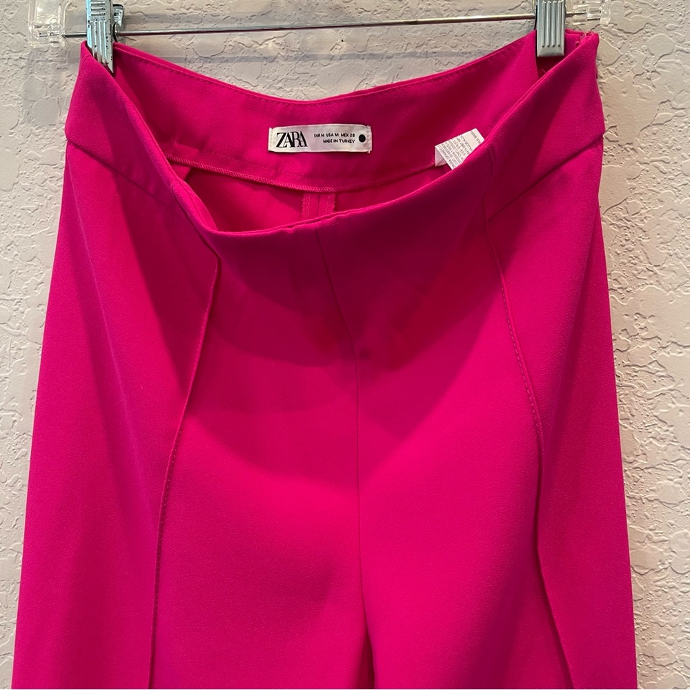 Zara Woman’s Wide Leg- High Waisted Pants/ Trousers Size: Medium, Preloved - Picture 2 of 12